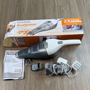 Black & Decker Dustbuster Handheld Vacuum in White and Gray